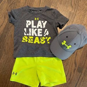Boys Under Armour 18 month 3 piece set